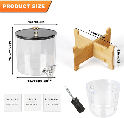 Laundry Detergent Dispenser, Laundry Dispenser for Liquid Detergent, Plastic Laundry Soap Dispenser with Spout, Laundry Room Organization Containers for Detergent and Softener