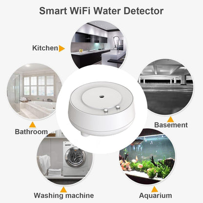 Water Level Leak Alarm with 16.4Ft 2 Sensors,120dB Strobe, Metal | 9V Battery-Powered, Dual Sensors Float Switch and Leak Probe, Adjustable Volume, For Sump Pump Dishwasher Under Sink Basement