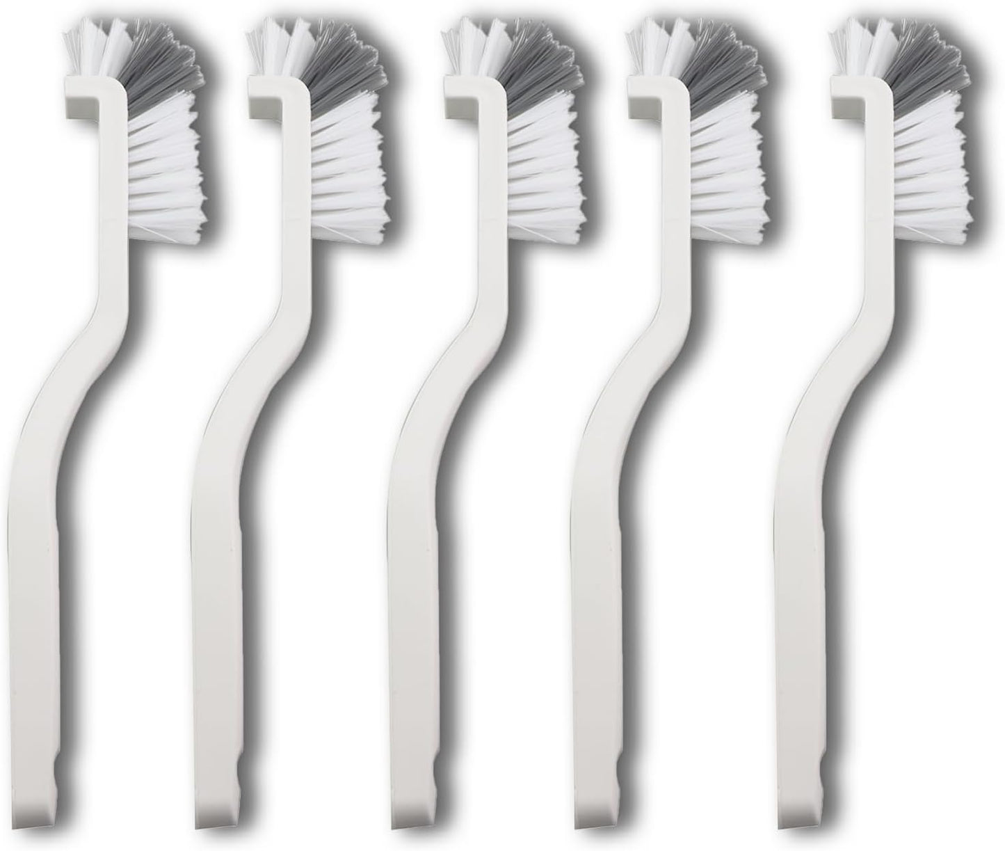5PCS Cleaning Dish Scrubbing Brush Kitchen Sink Bathroom Brush Dishwasher Edge Grouting Deep Cleaning Brush with Stiff Bristles for Cleaning Window Recesses Shutters Sliding Doors