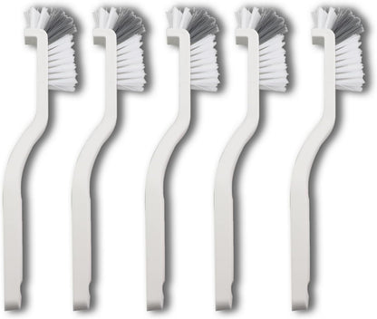 5PCS Cleaning Dish Scrubbing Brush Kitchen Sink Bathroom Brush Dishwasher Edge Grouting Deep Cleaning Brush with Stiff Bristles for Cleaning Window Recesses Shutters Sliding Doors