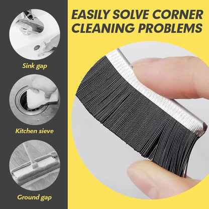 Hard Bristle Crevice Cleaning Brush, Small Cleaning Brushes, Grout Cleaner Brush, Toilet Brush, Scrub Brush for Shower Tile, Skinny Gap Cleaning Tools for Household Use, Bathroom, Kitchen
