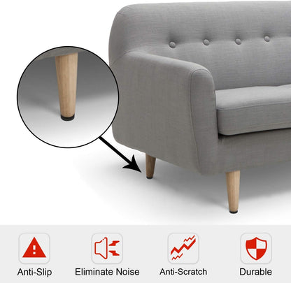 Yelanon Non Slip Furniture Pads -12pcs 4" Furniture Grippers Hardwood Floors, Non Skid for Furniture Legs,Self Adhesive Rubber Feet, Anti Slide Furniture Floors Protectors for Keep Couch Stoppers