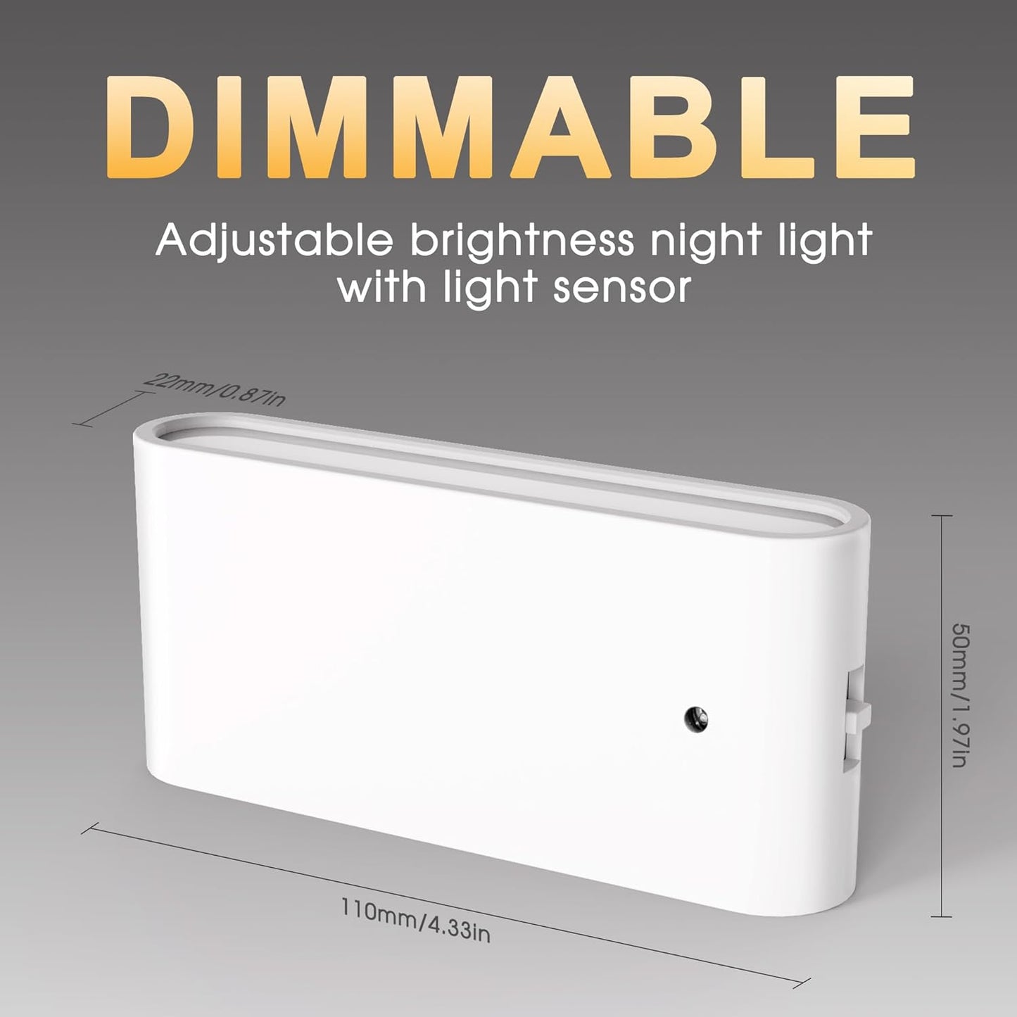 Briignite Motion Sensor Night Light, 2 Pack Motion Activation Night Lights Plug into Wall, Auto On Off, 0-100LM Dimmable Night Light Plug in, 3000K Warm White LED Nightlight for Kids Bedroom Hallway