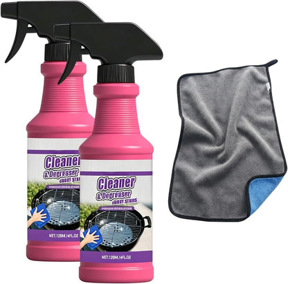 Fast-Acting Heavy-Duty Grill Degreaser Spray, BBQ Grill Cleaner for Burnt Food & Grease (1pcs)