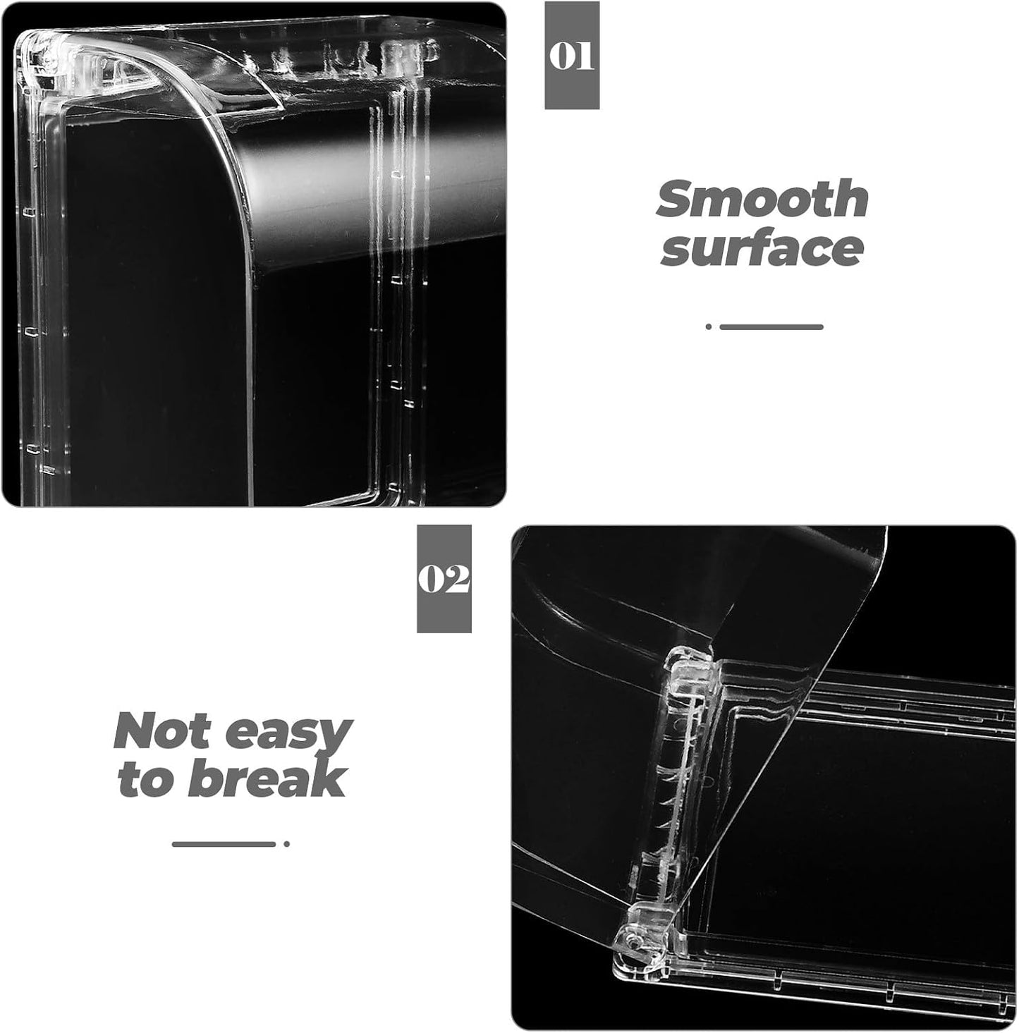 Transparent Outdoor Electrical Outlet Cover Protector Weatherproof In-use Receptacle Enclosure for Home Bathroom Kitchen Splash-resistant and Design