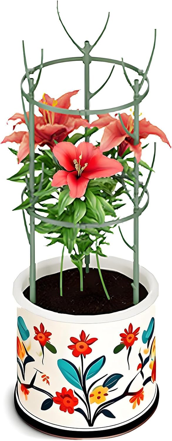10 Pack Stackable Monstera Plant Support, Garden Stakes | For Climing Plants Stem Support,Durable Plant Accessories for Indoor Outdoor Potted Plants, Flower Other Climbing Plants