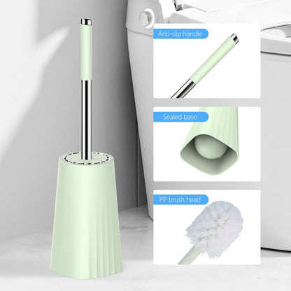 SetSail Toilet Brush, Compact Size Toilet Bowl Brush and Holder Toilet Brushes for Bathroom with Stainless Steel Handle Toilet Cleaner Brush with Durable Scrubbing Bristles, Splash-Proof