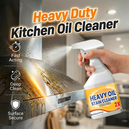 Kitchen Heavy Oil Cleaner, Heavy Duty Stove Top Cleaner & Oven Cleaner - Bio-Enzyme Degreaser for Range Hood Stove & Oven, Lemon Scent (1pcs 100ML)