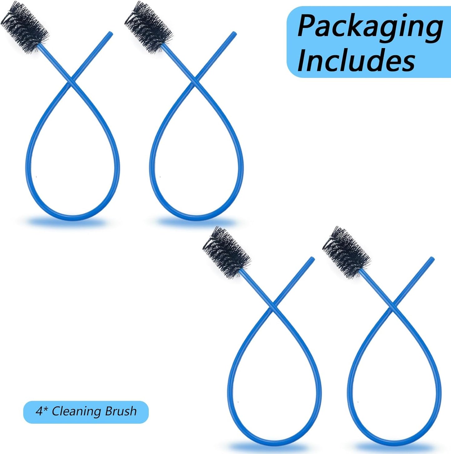 2 PCS Condensate Trap Flexible Drain Brush, 48 Inch Drain Line Cleaning Brush, Condensate Traps Clean for Condensate P-Trap and HVAC Systems