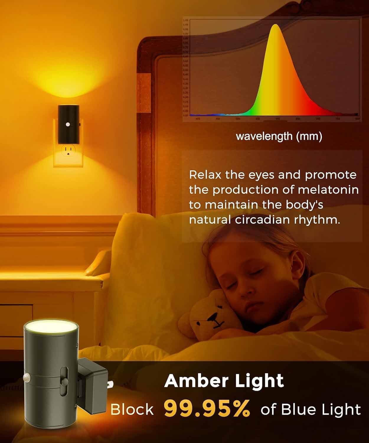 L LOHAS LED Motion Sensor Night Light, Dimmable Night Lights Plug into Wall, Plug in Nightlight, Motion Sensor Light Indoor for Bathroom Hallway Bedroom Stairs Kids Elderly [3000K,2 Pack]