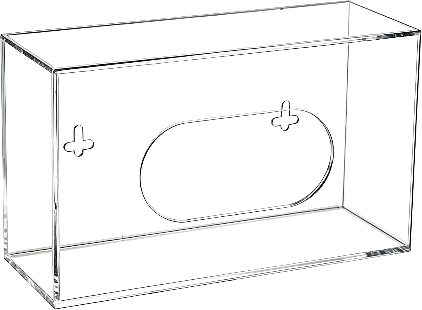 Glove Box Holder Dispenser Acrylic Single Side Loaded Clear Rack Storage Organizer for Medical, Latex