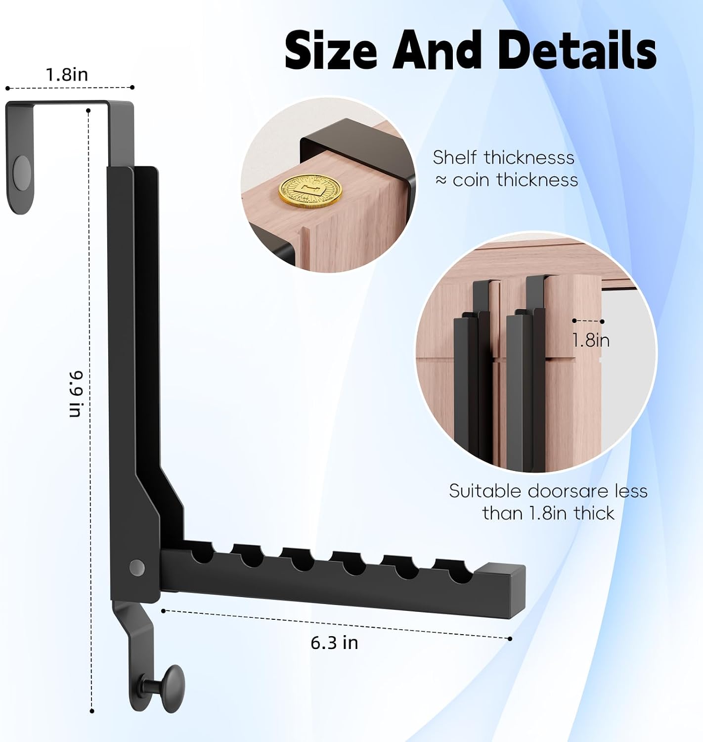 2 Pack Over The Door Hanger Folding Clothes Drying Rack, Folding Hanging Coat Rack for Indoor Laundry Room Compact Small Space Foldable Portable Clothing Hanger Hook Collapsible (Wihte-2(Upgraded))