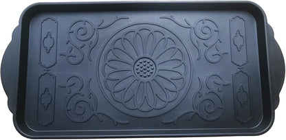 Rubber Boot Tray for Entryway,Boot Mat,Shoe Tray,Shoe Mat for Indoor and Outdoor Use (Soft Silicone Rubber, 29.5X14.9 inch)