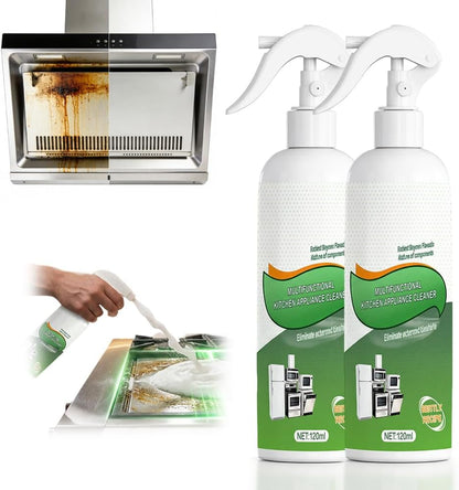 Heavy-Duty Kitchen Oil Remover Spray, Multi-Purpose Degreaser for Cooktop, Oven, Stove & Range Hood, Foam Cleaner for Grease (1pcs)