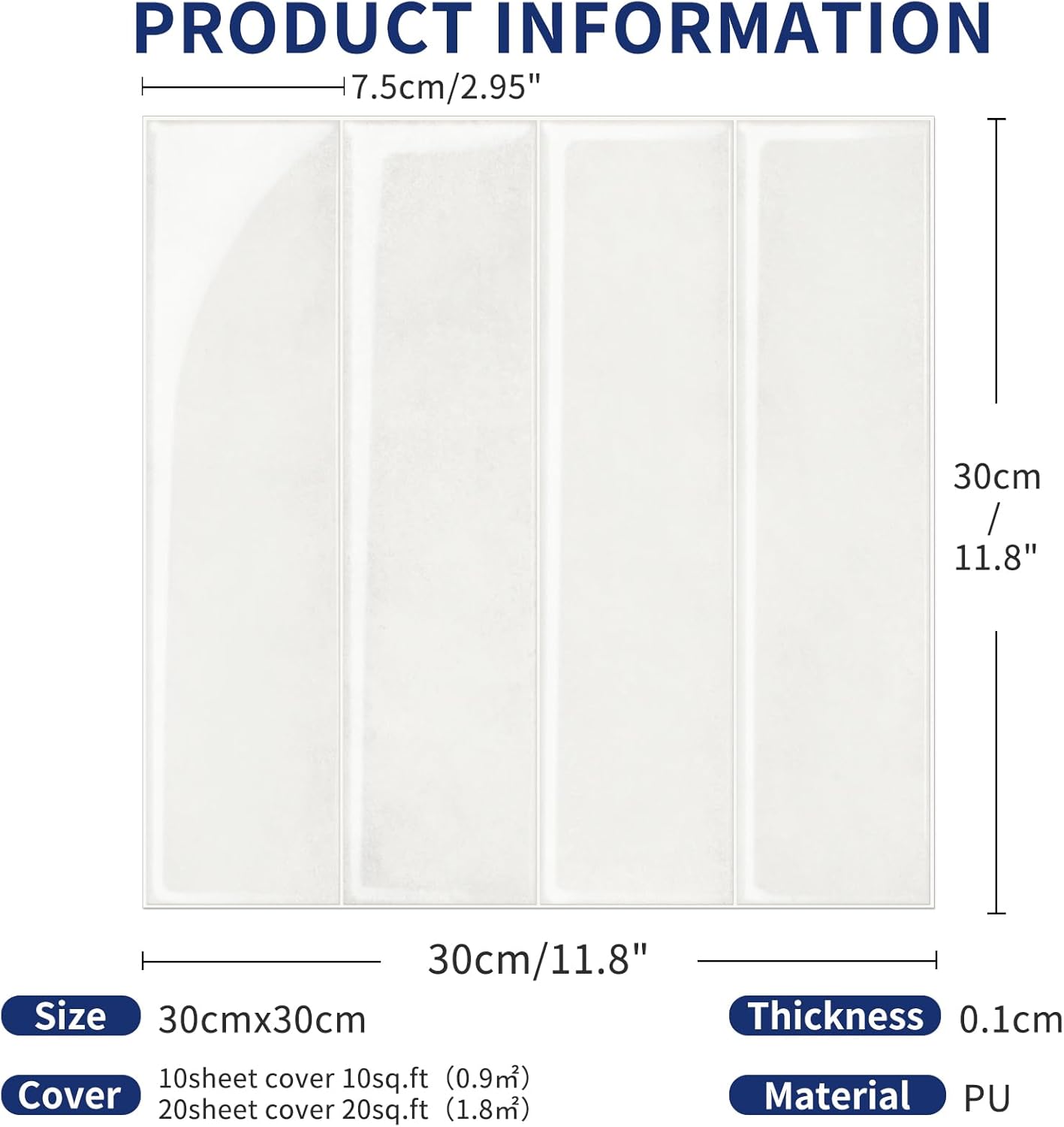MORCART Peel and Stick Backsplash, 10 Sheets of 11.8"x11.8" - 3D Adhesive Waterproof Wall Tiles for Kitchen, Bathroom, Living Room, Subway Tiles, Gray-Apricot