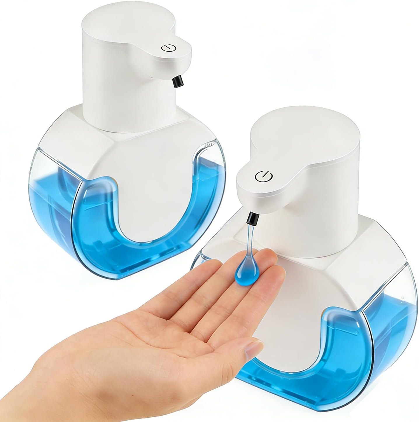 Automatic Soap Dispenser Touchless,Rechargeable Foaming Soap Dispenser,15oz/420ml Smart Hand Soap Dispensers,4-Level Adjustable,Wall Mount for Bathroom Kitchen Dish Soap,Hands-Free