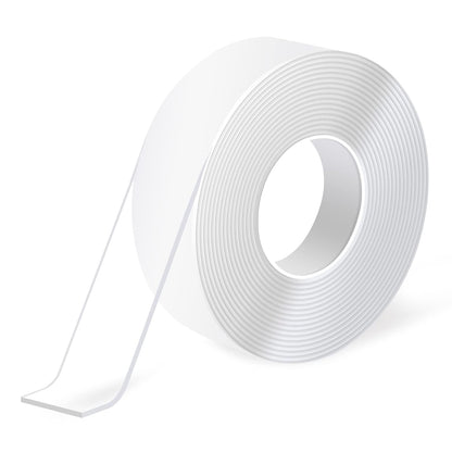 Art3d Double-Sided Tape (4-Roll of 10FT), Removable, Traceless, Washable, Reusable - Multipurpose Tape as Seen on TV (1/24" x 1/2" x 10', 4)
