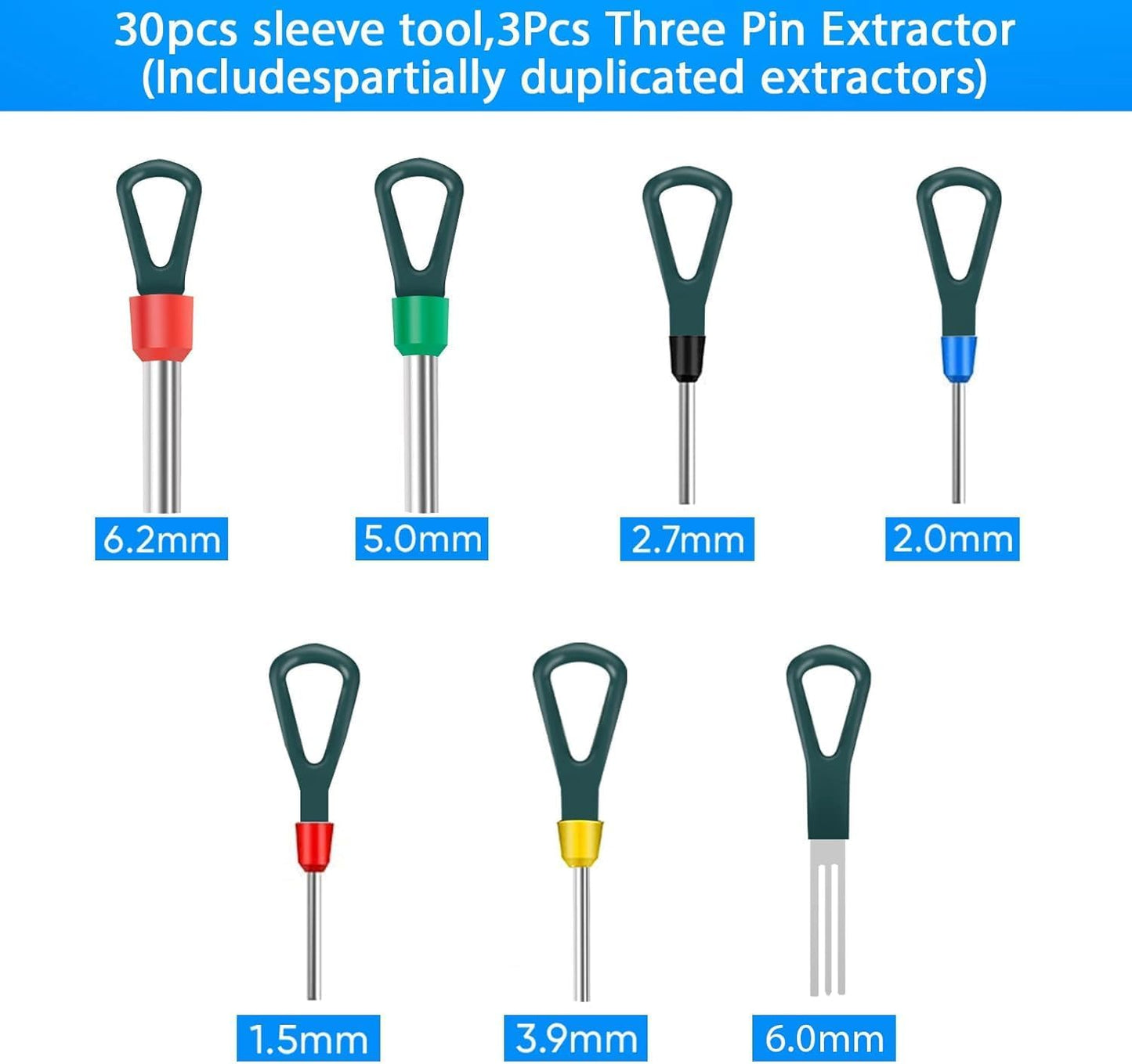 Terminal Pin Removal Tool Kit 82 Pcs Depinning Electrical Connector Pin Extractor Tool Set Wire Terminal Release for Automotive Car Household Devices - Black