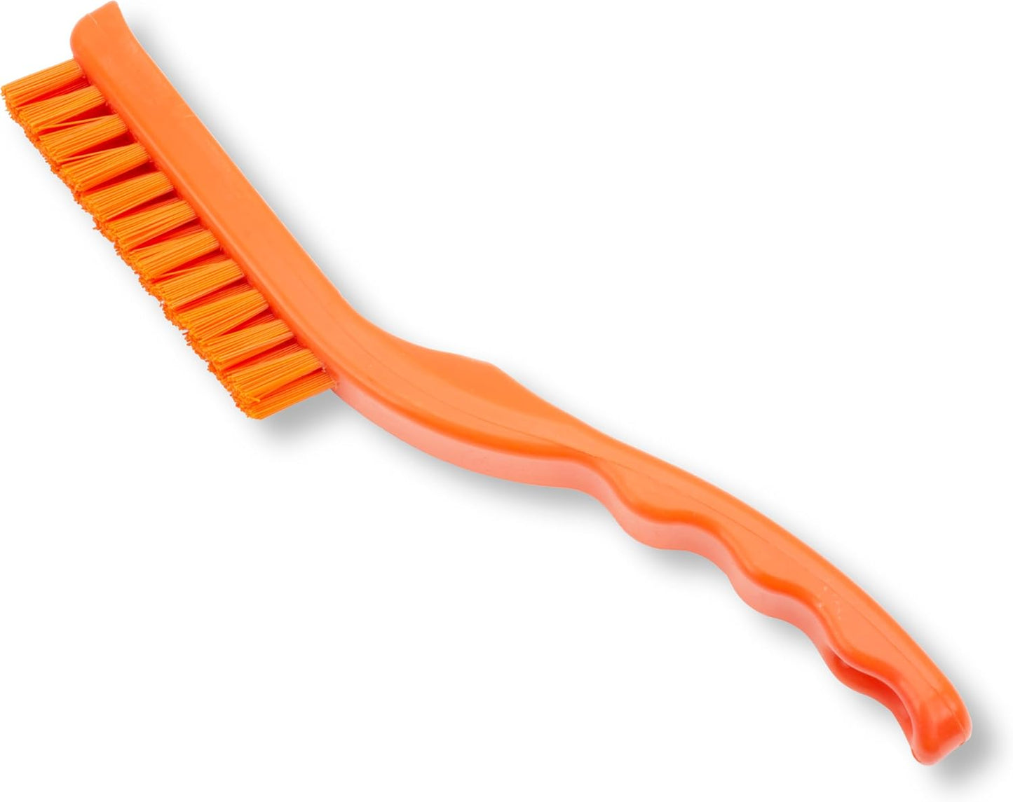 SPARTA Flo-Pac Grout Brush with Nylon Bristles, Scrubber with Handle for Bathroom and Kitchen Tile, 8", White
