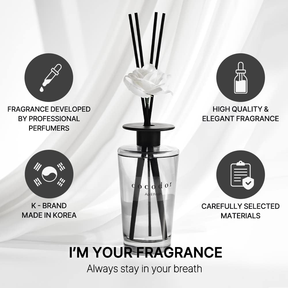 COCODOR Signature Reed Diffuser Set/Refreshing Air / 6.7oz /1 Pack/Home Fragrance Diffuser, Oil Scent Diffuser for Bathroom Shelf Decor