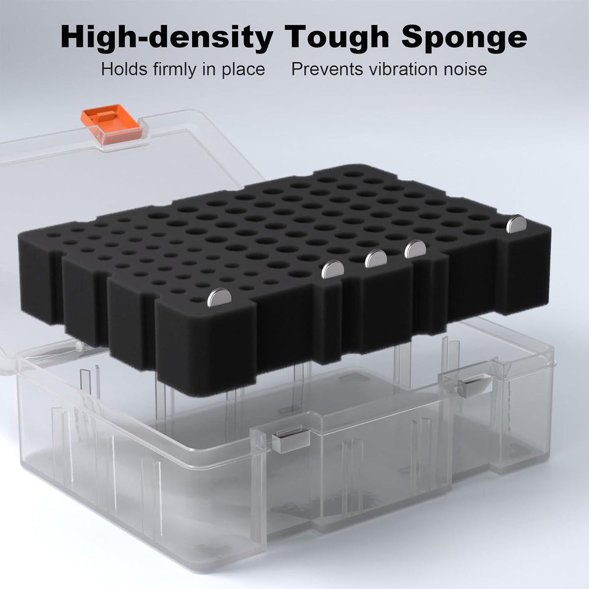 Blinkspower™ Battery Organizer Storage Case | Lockable, Moistureproof, Holds 64 AA Batteries, 36 AAA Batteries, 5 Coin Batteries and More