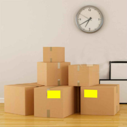 PARLAIM 3 x 5 inch Rectangle Sticker Labels, 250PCS Adhesive Color Coding Stickers for Moving Box Inventory Label, Fluorescent Green