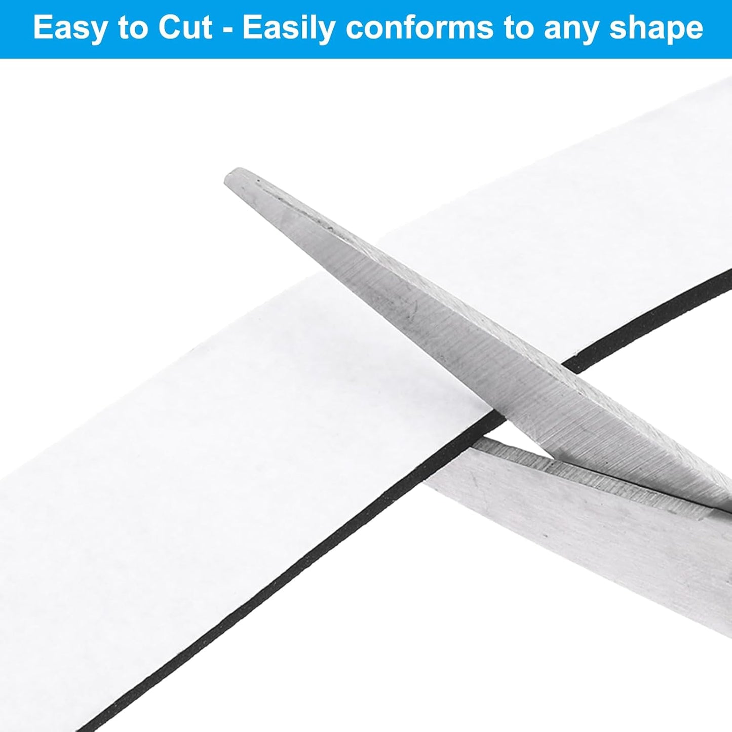 PATIKIL Weather Stripping Door Seal Strip, 3/8 Inch x 1/4 Inch x 32 Ft Self Adhesive Soundproof High Density Foam Tape Insulation for Door Window Air Conditioning, White - Colors A