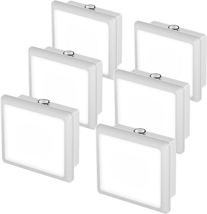 L LOHAS LED Night Light,Night Lights Plug into Wall, [6-Pack] Plug in Night Light, Dusk-to-Dawn Sensor, 3000K Soft White 0.3W Bright Nightlight Auto-On/Off for Adults Kids Bedroom Bathroom Hallway