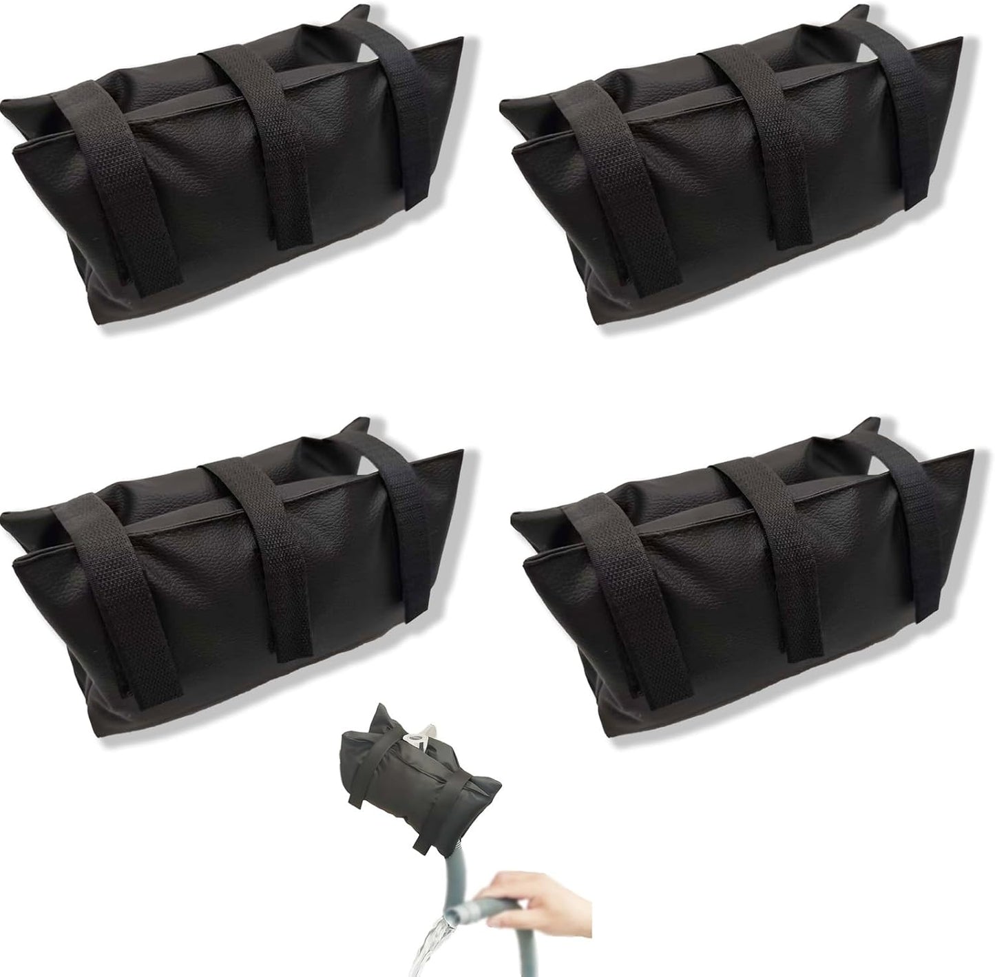 2 Pack Outdoor Faucet Covers for Winter Freeze Protection,Stay-On Leather Material Design 10.2"H×8.3"W Faucet Socks for Winter Waterproof Reusable Hose Bibs Insulated Spigot Cover (2)