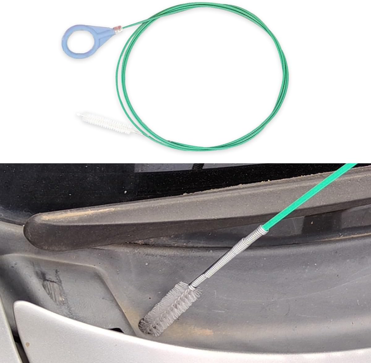 Auto Sunroof Drain Cleaning Tool, 78 Inch Extra Long Drain Cleaning Brush, Pipe Cleaner Dredging Tool, Flexible Tube Cleaning Brush for Car Sunroof Windshield Wiper Drain Hole