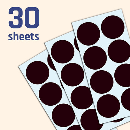 2" Round Large Colored Moving Stickers Labels - 10 Colors, Pack of 240