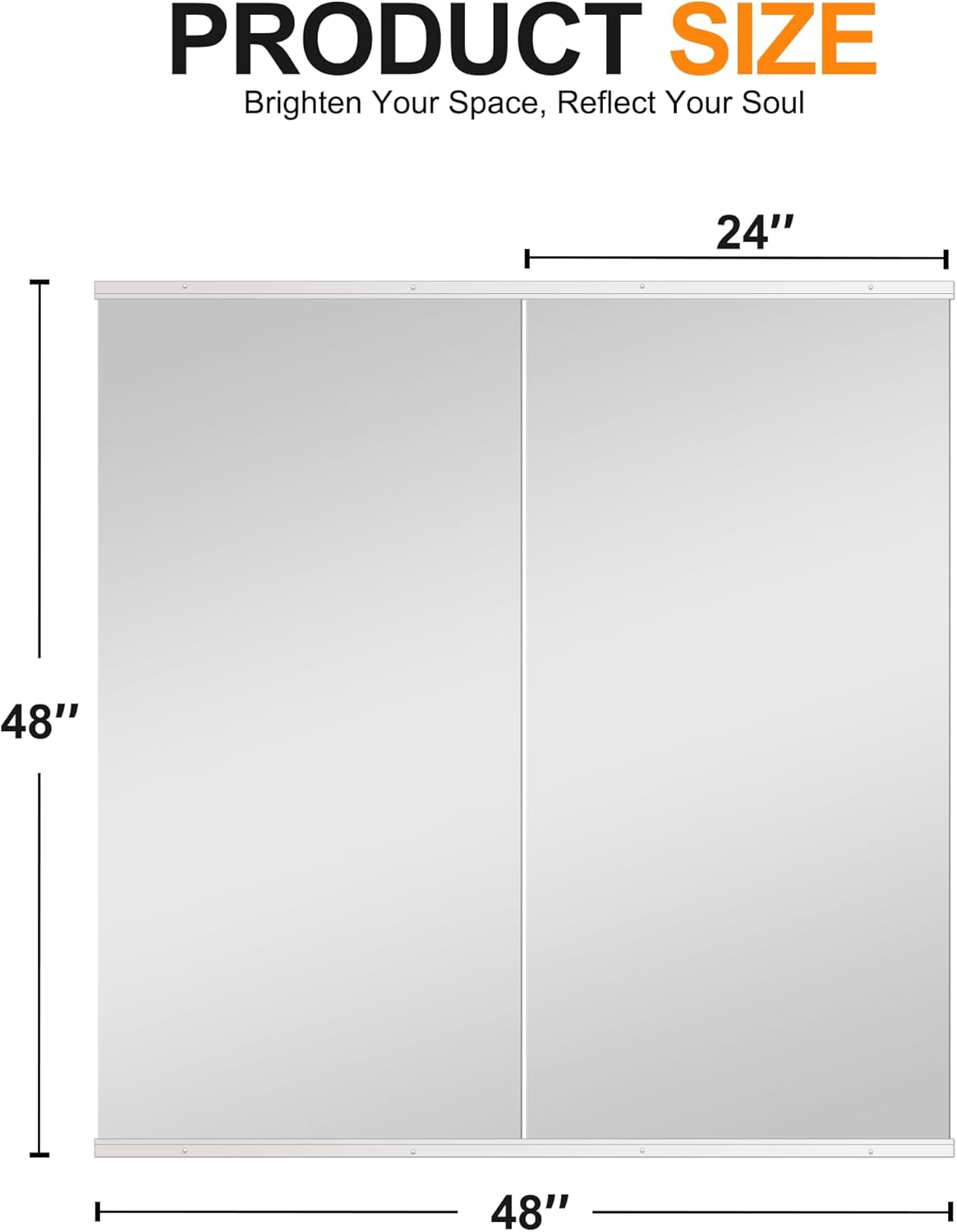 Delma Wall Full Length Mirror,Standing Mirror Full Body,Large Floor for Wall Door Bedroom Bathroom Living Room with Aluminium Frame(with Stand,56x15-Black)