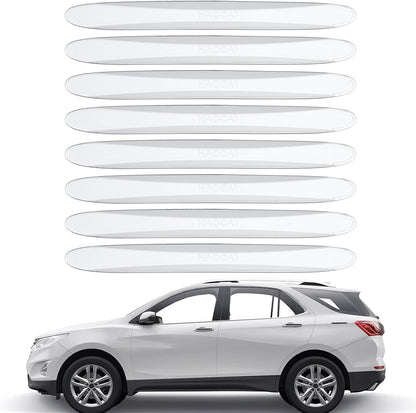 PATIKIL Bumper Guard Strip, 8 Pcs Anti-Collision Patch Anti-Scratch Rear Bumper Protector Trim Self Adhesive Car Side Door Edge Sticker for SUV Pickup Truck, Clear