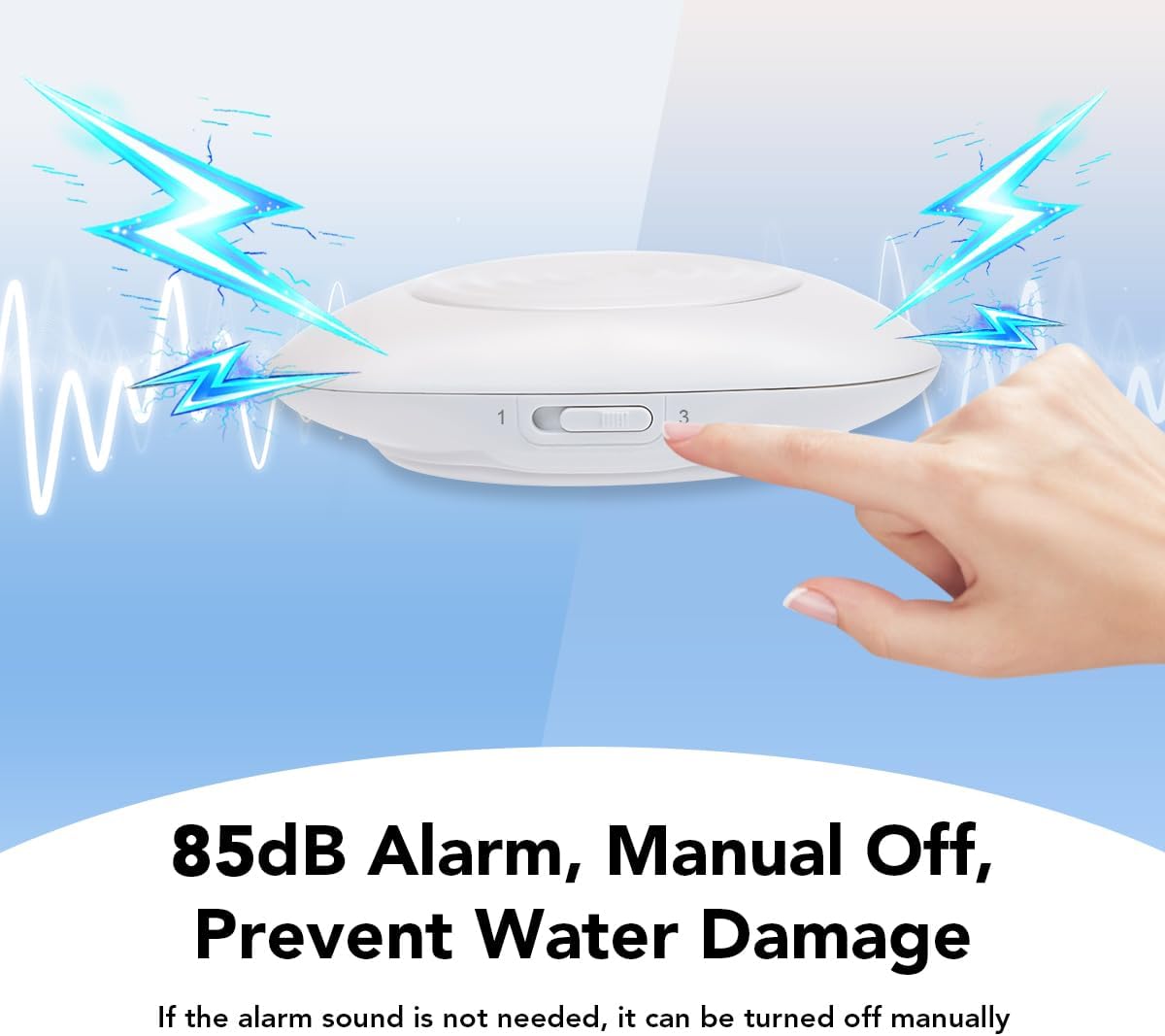 NEO Zigbee 3.0 Water Leak Detector, Smart Water Sensor Alarm for Home & Basement, Compatible with SmartThings and Home Assistant (ZHA & Z2M), 2 Pack
