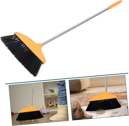 DECHOUS Floor Broom with Plastic Angle Head Heavy Duty Commercial Cleaning Tool for Indoor Outdoor Use for Pet Hair Garage Patio Restaurant Cleanup