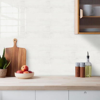 MORCART Peel and Stick Backsplash, 10 Sheets of 11.8"x11.8" - 3D Adhesive Waterproof Wall Tiles for Kitchen, Bathroom, Living Room, Subway Tiles, Gray-Apricot