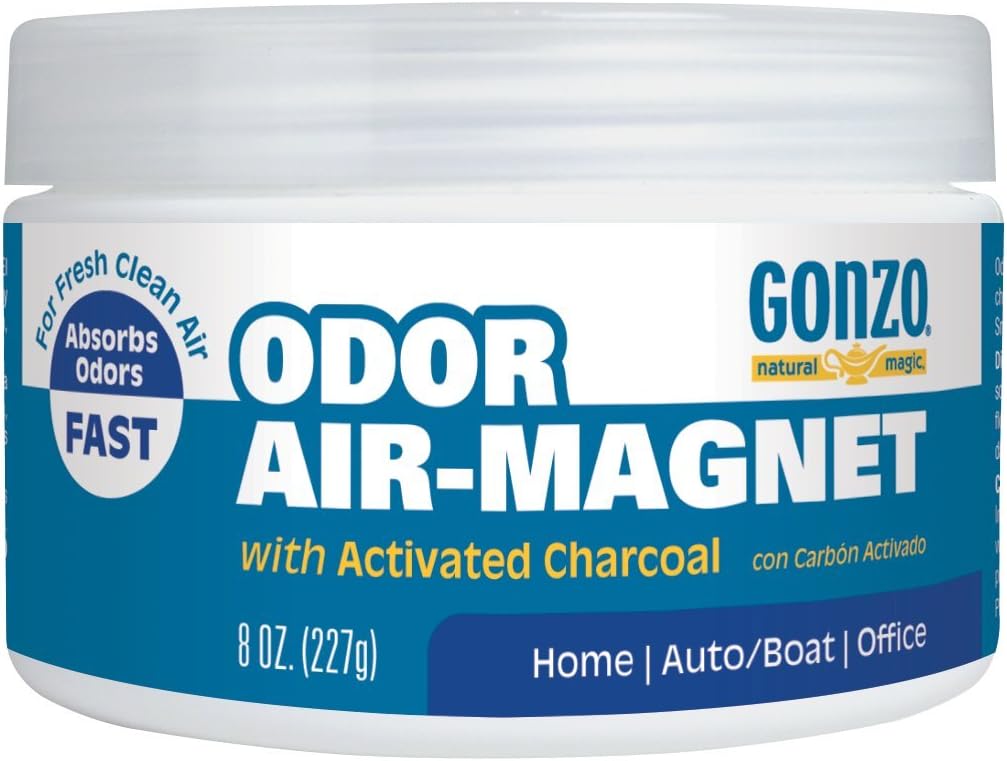Gonzo Natural Magic Odor Air-Magnet with Activated Charcoal, Odor Eliminator, 14 Oz