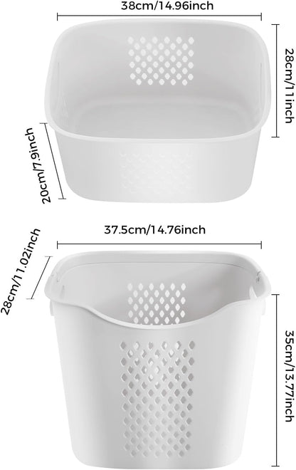 3 Tier Rolling Laundry Basket Vertical laundry hamper Sorter Cart with Wheels and Breaks Bathrooms Clothes Hamper 3 Section laundry organizer for Kitchens, Bedrooms, Laundry Rooms