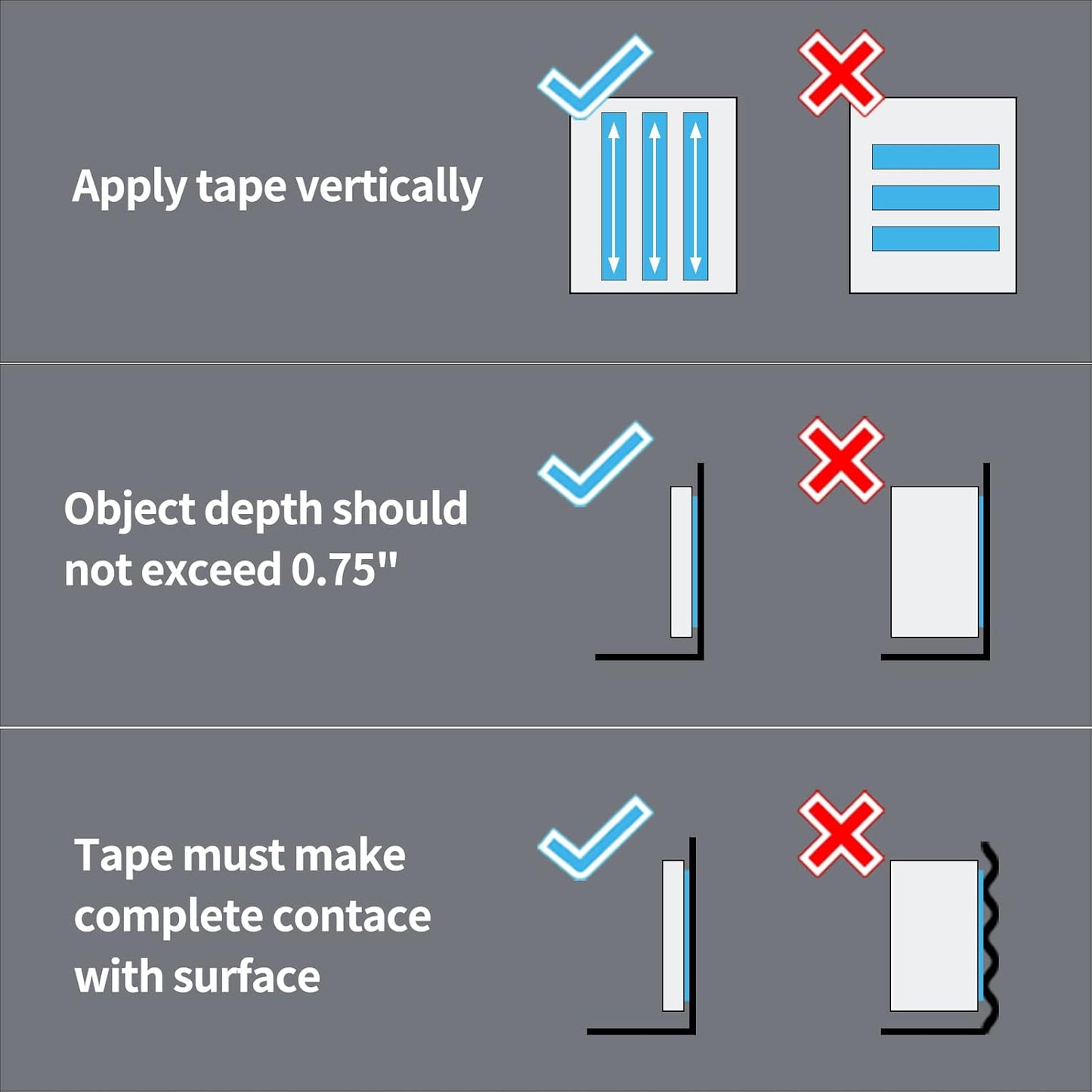 Art3d Double-Sided Tape (4-Roll of 10FT), Removable, Traceless, Washable, Reusable - Multipurpose Tape as Seen on TV (1/24" x 1/2" x 10', 4)