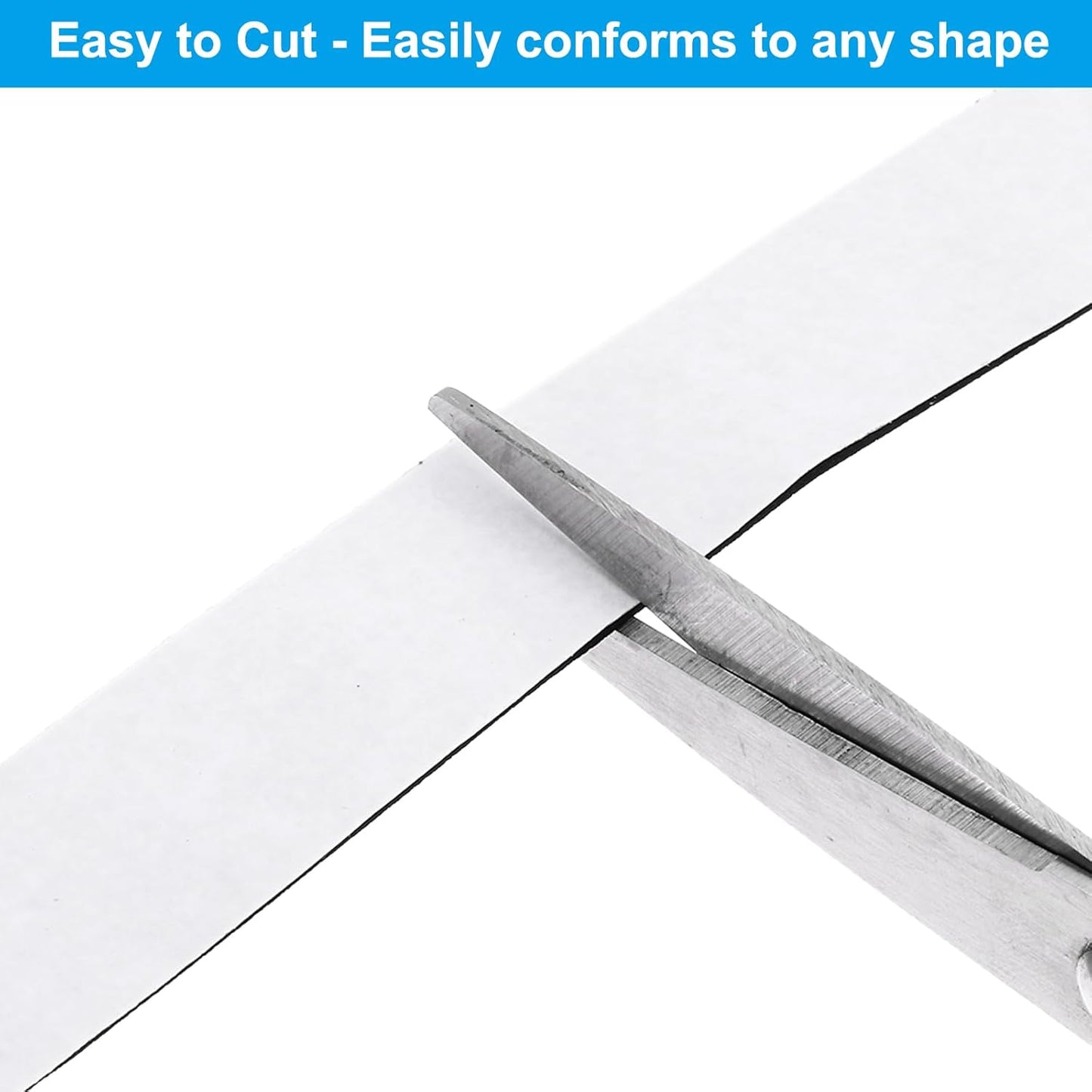 PATIKIL Weather Stripping Door Seal Strip, 3/8 Inch x 1/4 Inch x 32 Ft Self Adhesive Soundproof High Density Foam Tape Insulation for Door Window Air Conditioning, White - Colors B