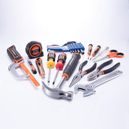 Vanquish 37-Pieces Tool Set for Home,Basic Essential Small Tool Kit Box for Apartment, Dorm, and Household with Blow Molded Storage Case (8001)
