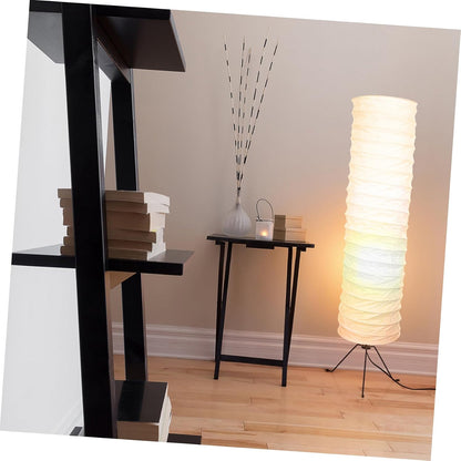 Beaupretty Paper Floor Lamp Shade: Diploma Floor Lamp Shade Japanese Style Rice Paper Lamp Protector Cover Replacement for Hotel Bedside