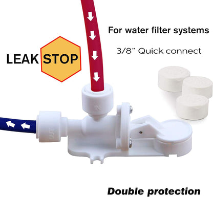 Frizzlife Leak Protection Valve For Reverse Osmosis And Under Sink Water Filter System MP99 & SP99 - Automatic Shut Off Protection When Water Leaks
