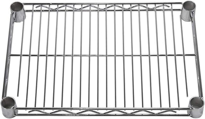 Shelving Inc. 12" d x 30" w Chrome Wire Shelving with 2 Tier Shelves, Weight Capacity 800lbs Per Shelf