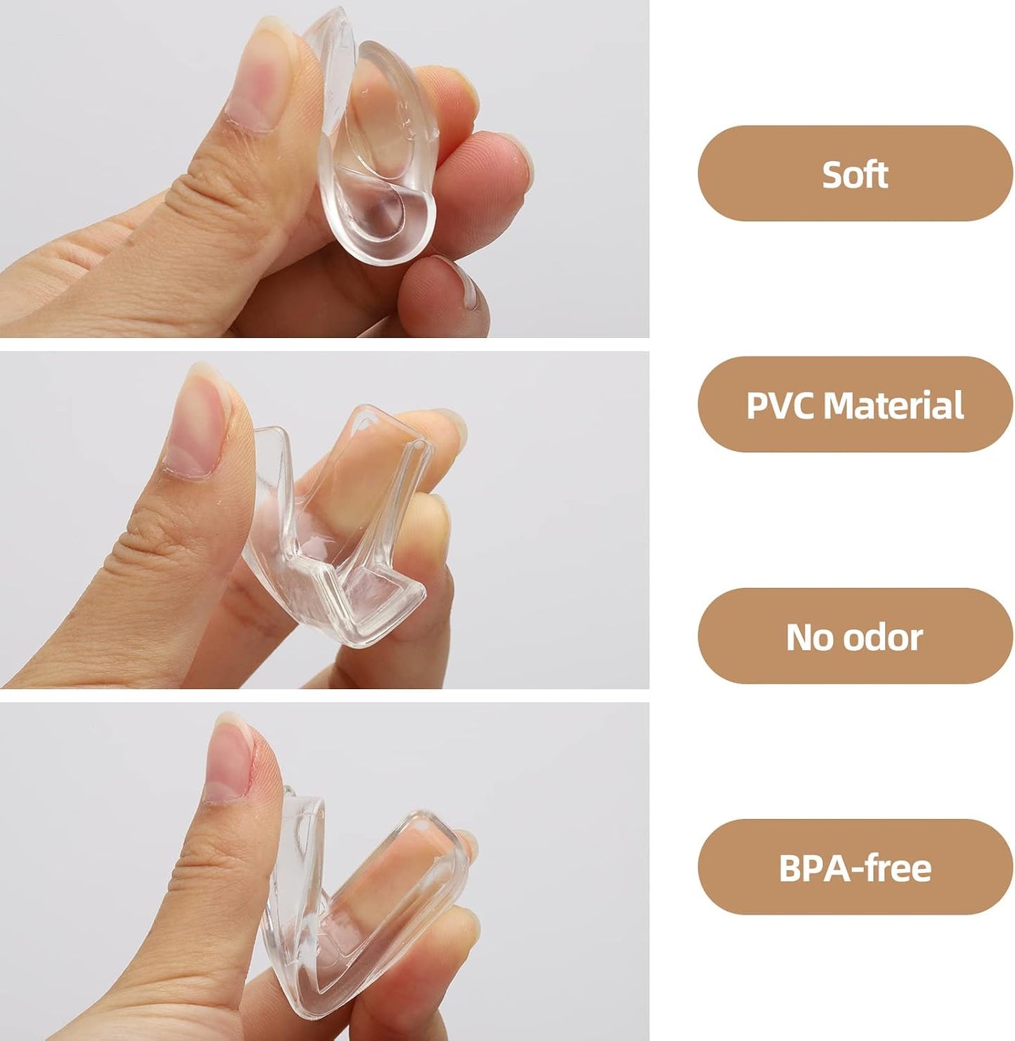 28 Pcs Corner Protectors for Baby, Furniture Corner Guards & Bumpers Clear | L, T, Round Shape