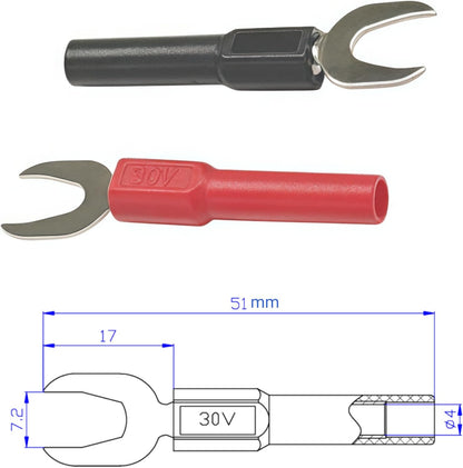 Test Lead Set,4mm Banana Plug (TH-6-KIT)
