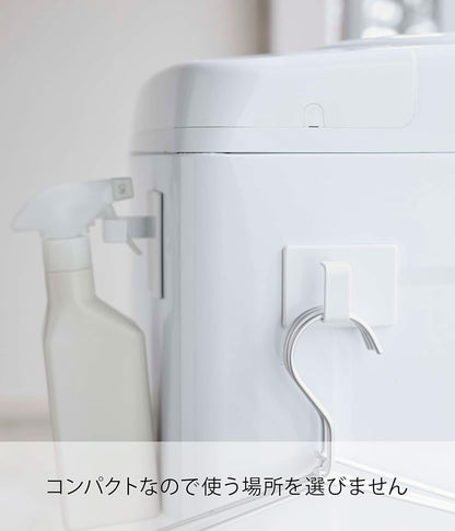 Yamazaki 3623 Magnetic Laundry Hanger Storage Rack, White, Approx. W 2.4 x D 3.3 x H 18.1 inches (6 x 8.5 x 46 cm), Tower, Washing Machine Side, Laundry Hook, Included