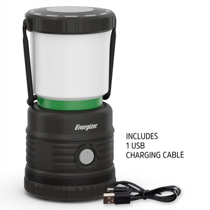 Energizer S-500 Hybrid Power Camping Lantern, Solar, Rechargeable, or AA Battery Powered, IPX4 Water Resistant Bright LED Lantern