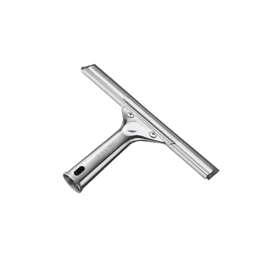 Unger Professional Stainless Steel Heavy-Duty Squeegee, 12", Silver