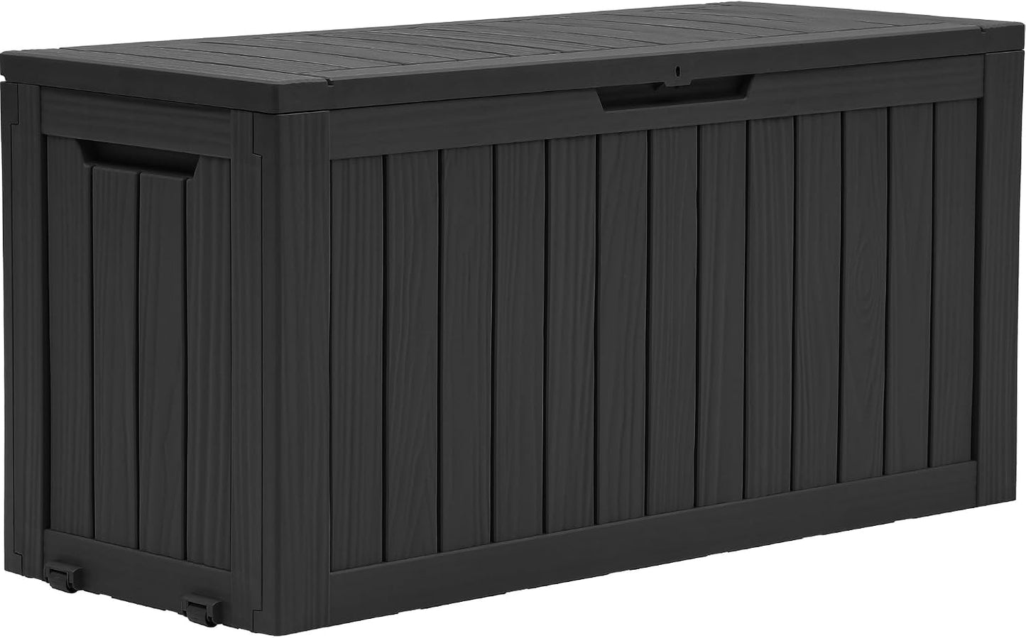 YITAHOME 31 Gallon Outdoor Storage Deck Box | Waterproof Resin Package Delivery and Storage Box with Lockable Lid for Patio Furniture Cushions, Pool Accessories, Garden